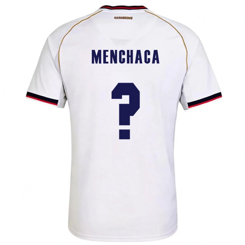 Danxen Barn Panama Yamell Menchaca #0 Vit Röd Bortatröja Matchtröjor 26-28 Tröjor T-Tröja