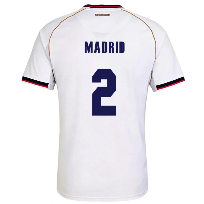 Danxen Barn Panama Dayane Madrid #2 Vit Röd Bortatröja Matchtröjor 26-28 Tröjor T-Tröja