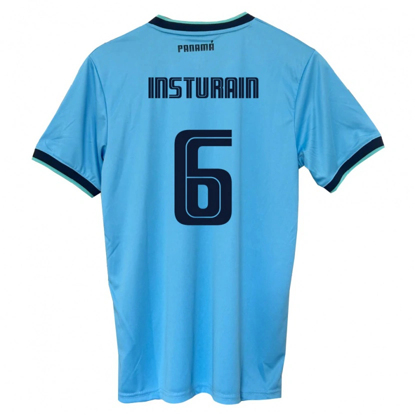 Danxen Barn Panama Jossimar Insturain #6 Himmelblå Svart Bortatröja Matchtröjor 26-28 Tröjor T-Tröja