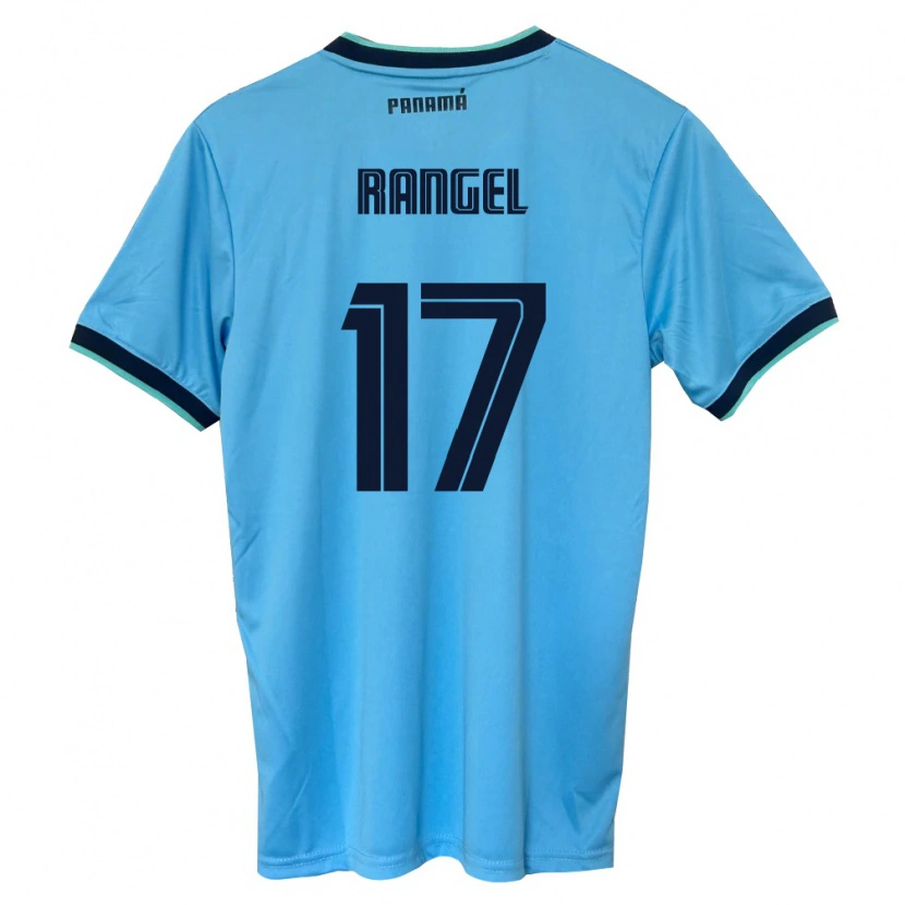 Danxen Barn Panama Kenia Rangel #17 Himmelblå Svart Bortatröja Matchtröjor 26-28 Tröjor T-Tröja