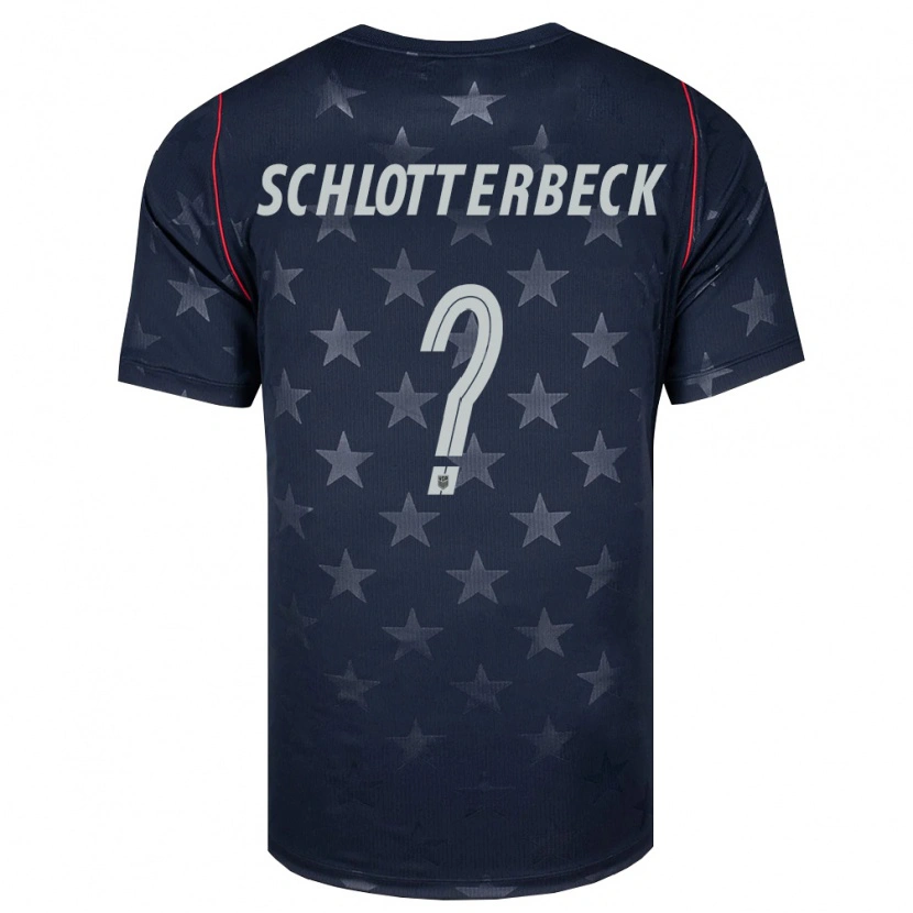 Danxen Barn Usa Ryan Schlotterbeck #0 Svart Vit Röd Bortatröja Matchtröjor 26-28 Tröjor T-Tröja