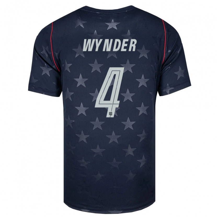 Danxen Barn Usa Joshua Wynder #4 Svart Vit Röd Bortatröja Matchtröjor 26-28 Tröjor T-Tröja