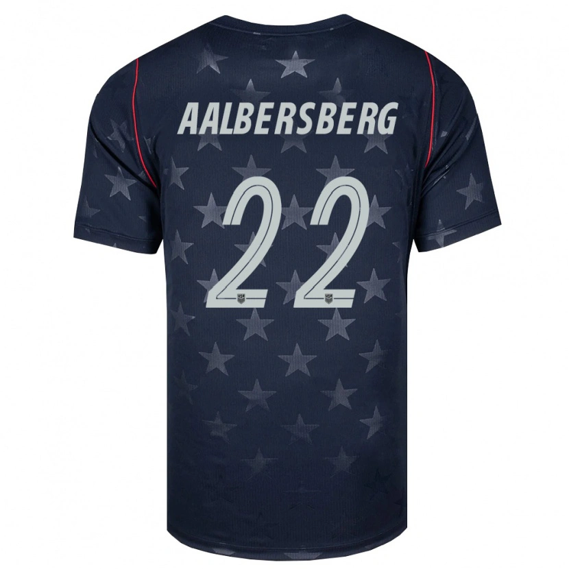 Danxen Barn Usa Miles Aalbersberg #22 Svart Vit Röd Bortatröja Matchtröjor 26-28 Tröjor T-Tröja