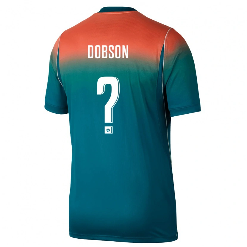 Danxen Barn Australien Will Dobson #0 Grön Rosa Bortatröja Matchtröjor 26-28 Tröjor T-Tröja