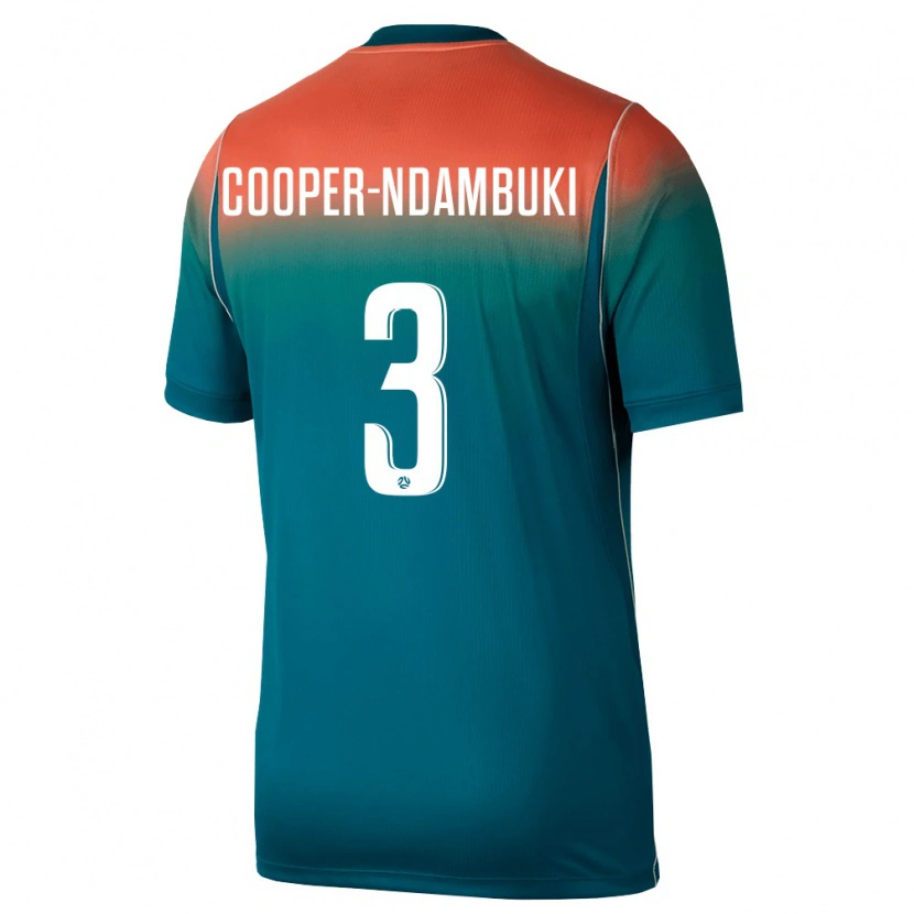 Danxen Barn Australien Deklan Cooper-Ndambuki #3 Grön Rosa Bortatröja Matchtröjor 26-28 Tröjor T-Tröja