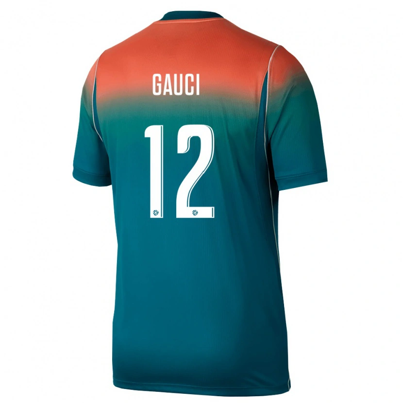 Danxen Barn Australien Joe Gauci #12 Grön Rosa Bortatröja Matchtröjor 26-28 Tröjor T-Tröja