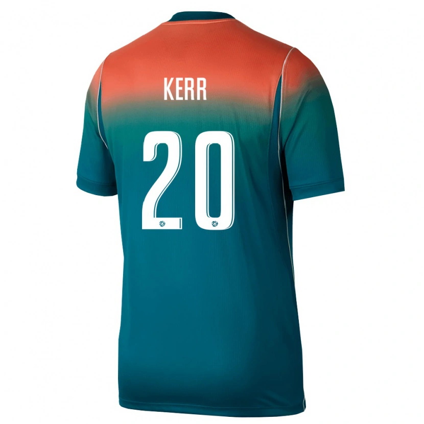 Danxen Barn Australien Sam Kerr #20 Grön Rosa Bortatröja Matchtröjor 26-28 Tröjor T-Tröja