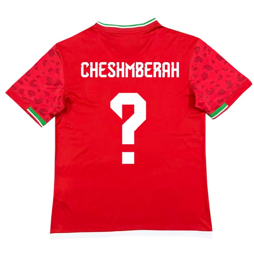 Danxen Barn Iran Mehdi Cheshmberah #0 Röd Vit Bortatröja Matchtröjor 26-28 Tröjor T-Tröja
