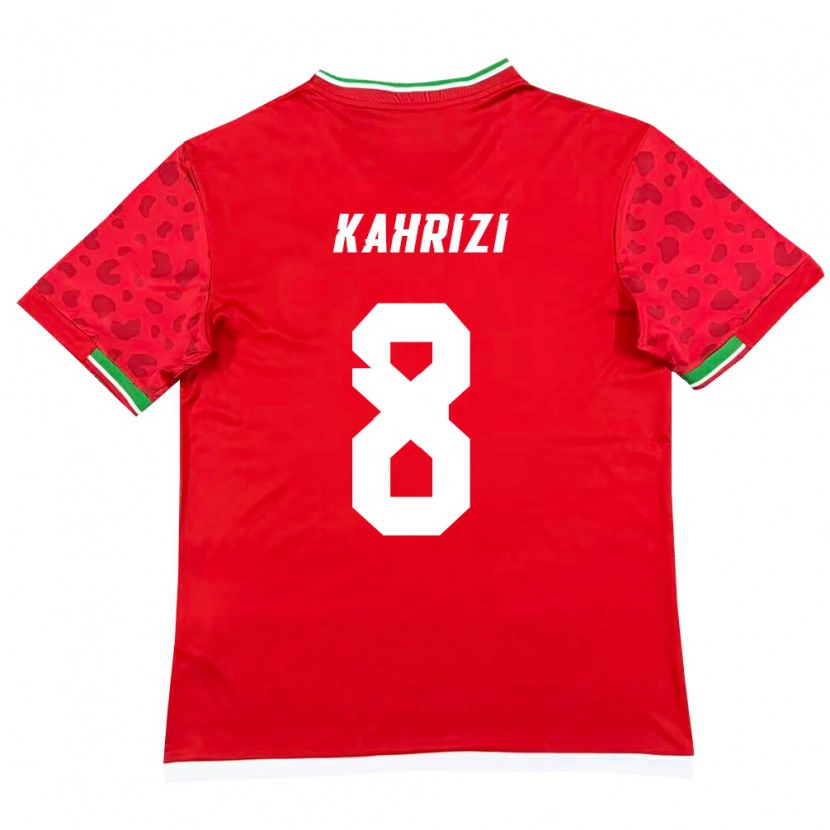 Danxen Barn Iran Abbas Kahrizi #8 Röd Vit Bortatröja Matchtröjor 26-28 Tröjor T-Tröja