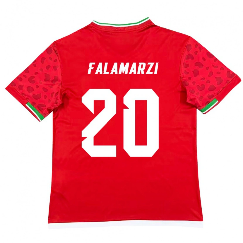 Danxen Barn Iran Esmaeil Falamarzi #20 Röd Vit Bortatröja Matchtröjor 26-28 Tröjor T-Tröja