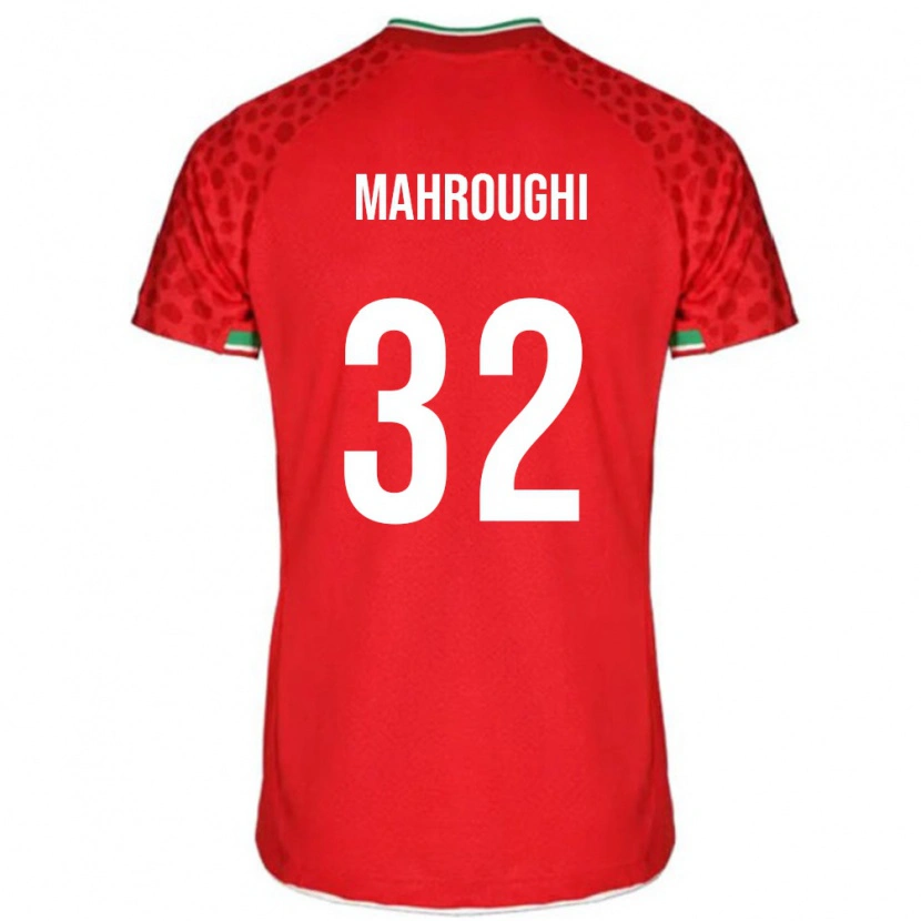 Danxen Barn Iran Ehsan Mahroughi #32 Röd Vit Bortatröja Matchtröjor 26-28 Tröjor T-Tröja