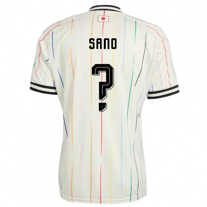 Danxen Barn Japan Kodai Sano #0 Vit Svart Bortatröja Matchtröjor 26-28 Tröjor T-Tröja