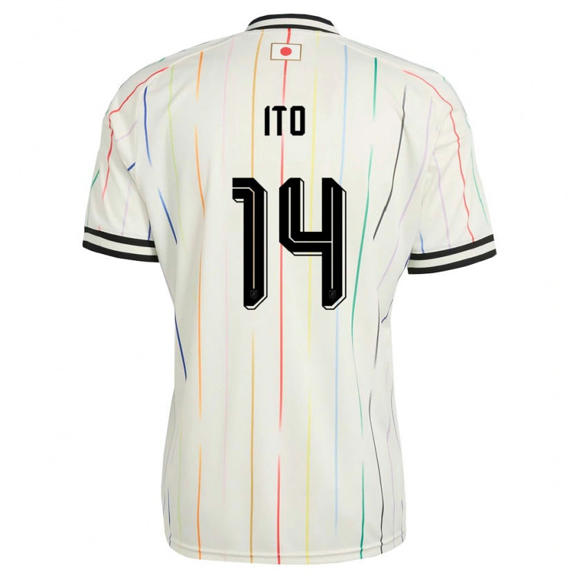 Danxen Barn Japan Junya Ito #14 Vit Svart Bortatröja Matchtröjor 26-28 Tröjor T-Tröja