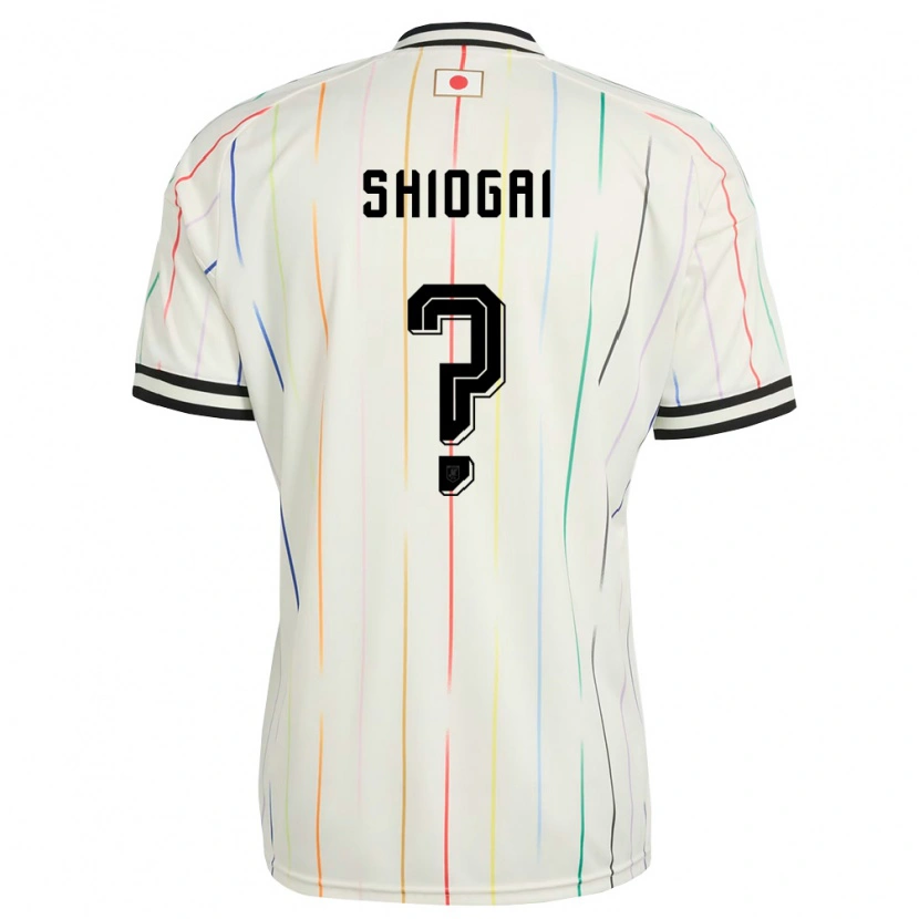 Danxen Barn Japan Kento Shiogai #0 Vit Svart Bortatröja Matchtröjor 26-28 Tröjor T-Tröja