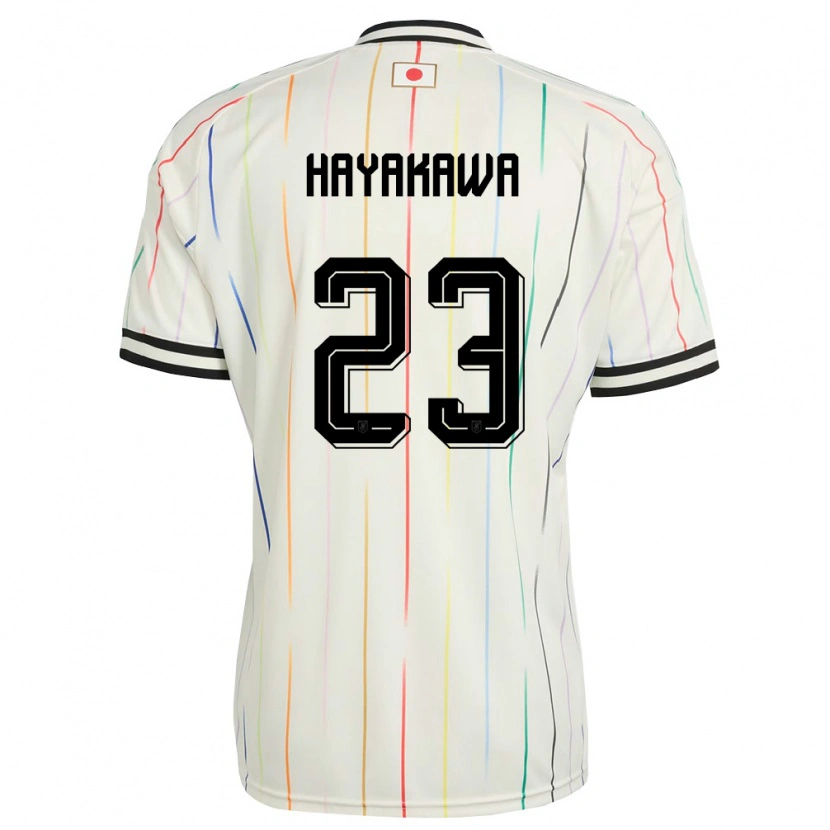 Danxen Barn Japan Tomoki Hayakawa #23 Vit Svart Bortatröja Matchtröjor 26-28 Tröjor T-Tröja