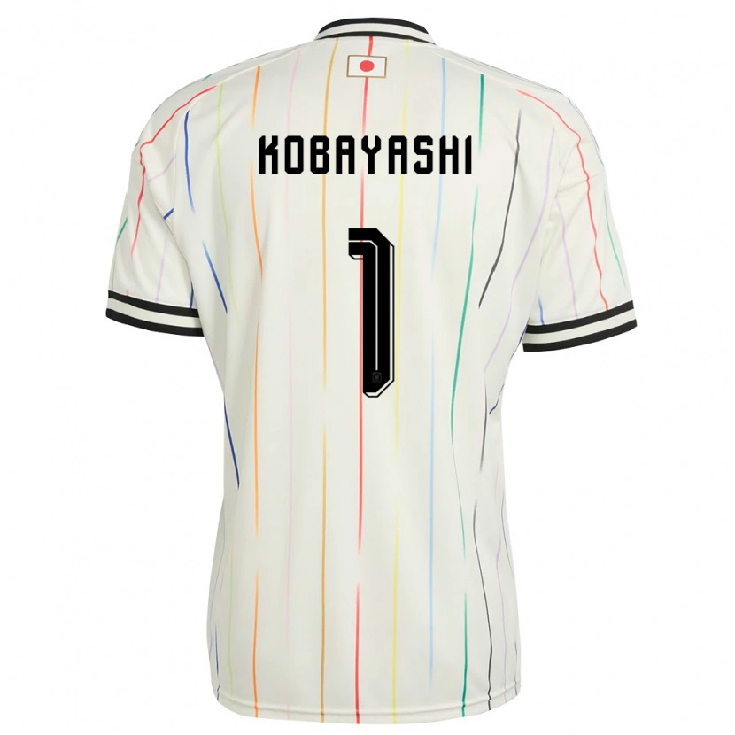 Danxen Barn Japan Masataka Kobayashi #1 Vit Svart Bortatröja Matchtröjor 26-28 Tröjor T-Tröja