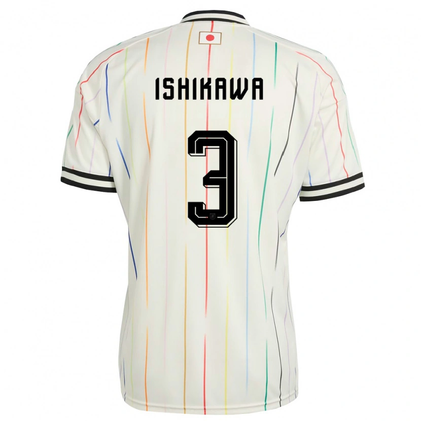 Danxen Barn Japan Seita Ishikawa #3 Vit Svart Bortatröja Matchtröjor 26-28 Tröjor T-Tröja