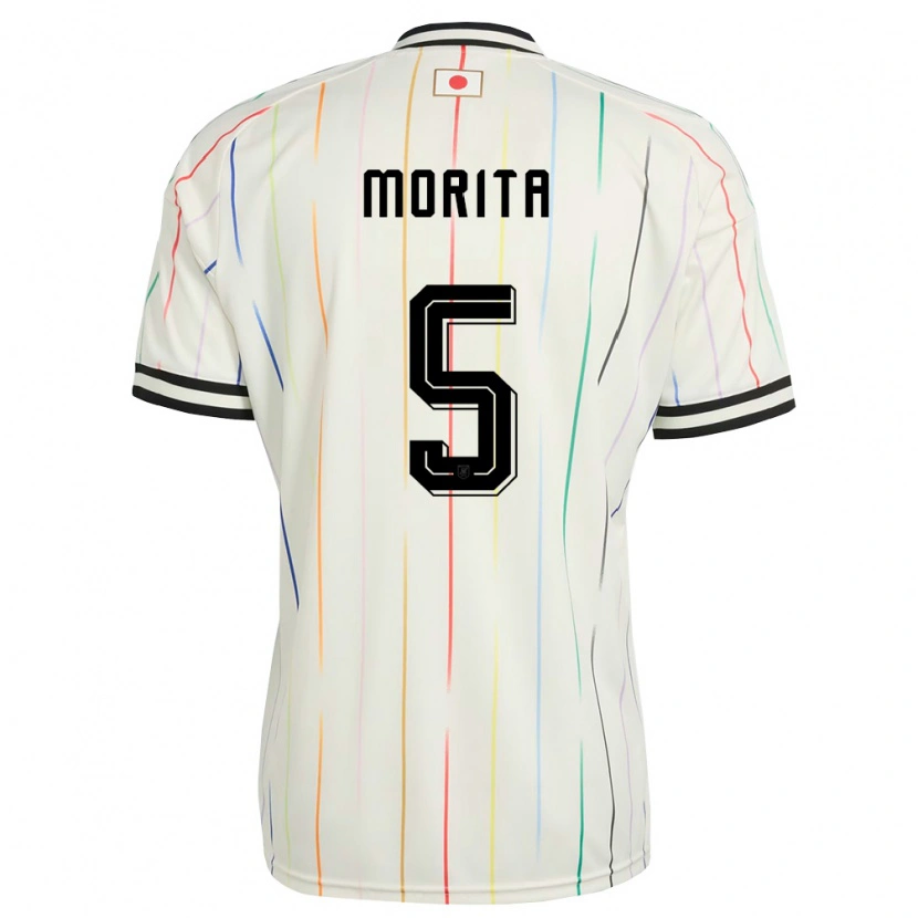 Danxen Barn Japan Hidemasa Morita #5 Vit Svart Bortatröja Matchtröjor 26-28 Tröjor T-Tröja