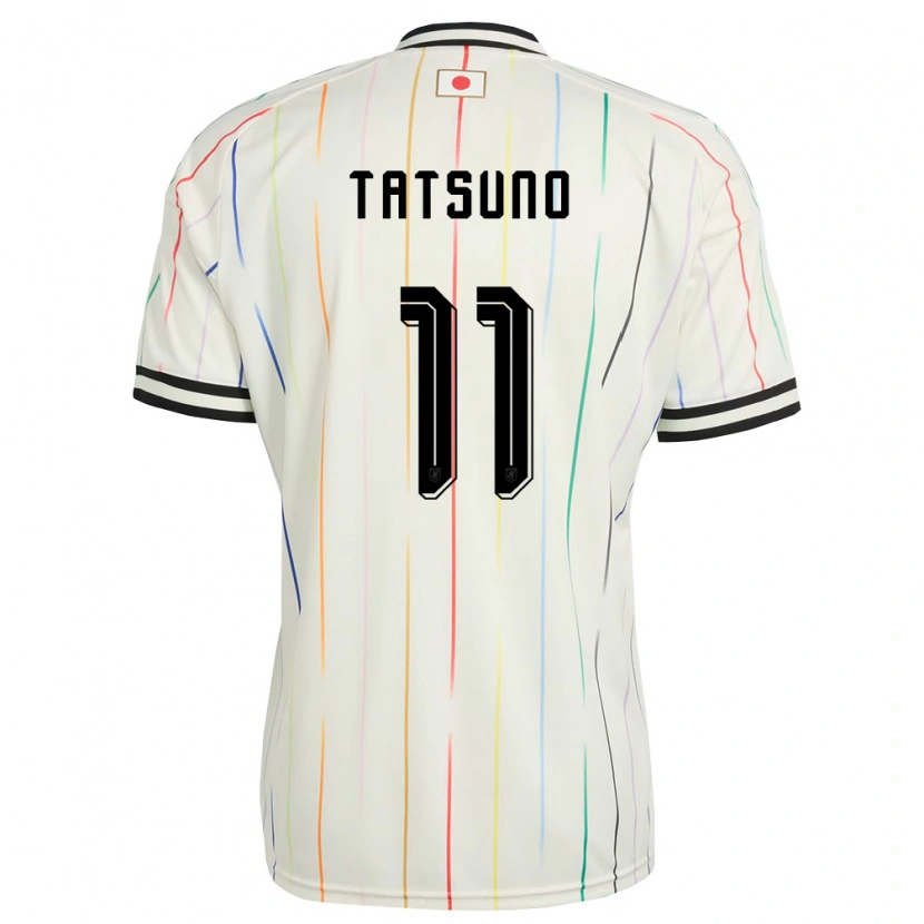 Danxen Barn Japan Kyoya Tatsuno #11 Vit Svart Bortatröja Matchtröjor 26-28 Tröjor T-Tröja