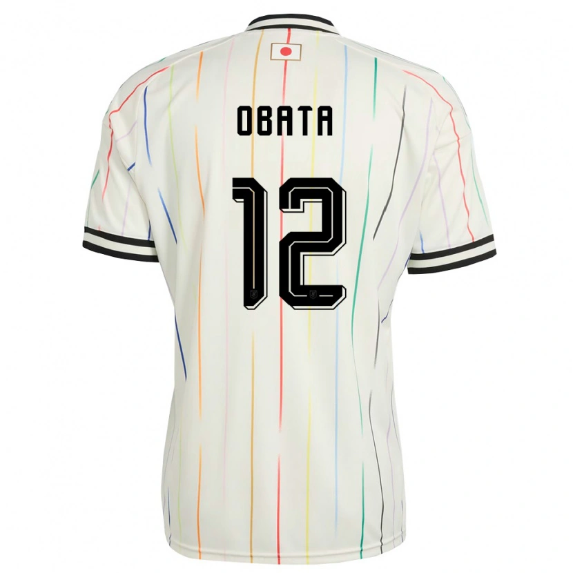 Danxen Barn Japan Sosuke Obata #12 Vit Svart Bortatröja Matchtröjor 26-28 Tröjor T-Tröja