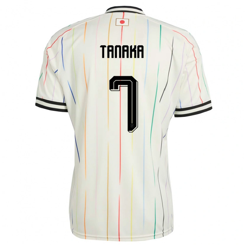 Danxen Barn Japan Ao Tanaka #7 Vit Svart Bortatröja Matchtröjor 26-28 Tröjor T-Tröja