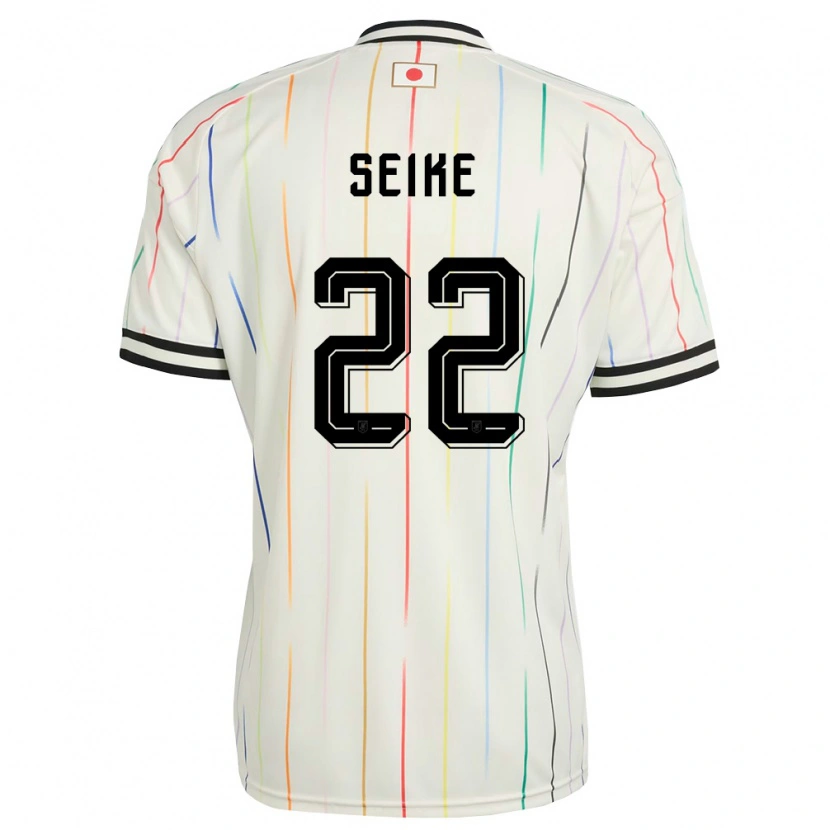 Danxen Barn Japan Kiko Seike #22 Vit Svart Bortatröja Matchtröjor 26-28 Tröjor T-Tröja