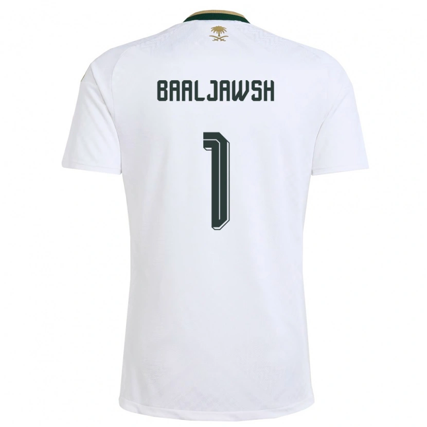 Danxen Barn Saudi-Arabien Turki Ba Al-Jawsh #1 Vit Grön Guld Bortatröja Matchtröjor 26-28 Tröjor T-Tröja