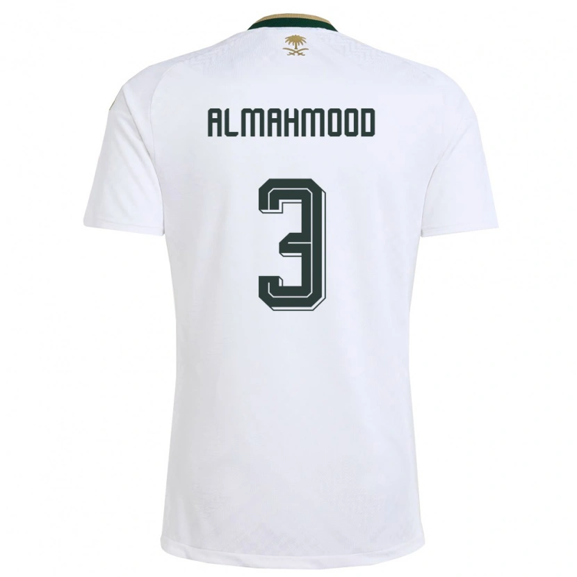 Danxen Barn Saudi-Arabien Mohammed Almahmood #3 Vit Grön Guld Bortatröja Matchtröjor 26-28 Tröjor T-Tröja