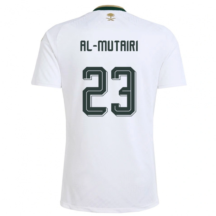 Danxen Barn Saudi-Arabien Turki Al Mutairi #23 Vit Grön Guld Bortatröja Matchtröjor 26-28 Tröjor T-Tröja