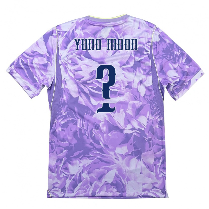 Danxen Barn Sydkorea Yuno Moon #0 Lila Grön Bortatröja Matchtröjor 26-28 Tröjor T-Tröja