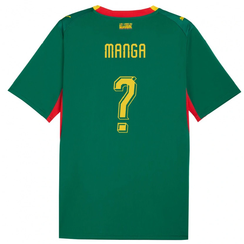 Danxen Barn Senegal Ismaila Manga #0 Grön Gul Röd Bortatröja Matchtröjor 26-28 Tröjor T-Tröja