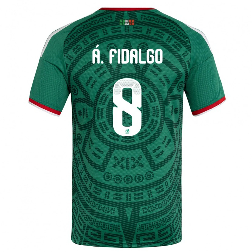 Danxen Män Mexiko Álvaro Fidalgo #8 Grön Vit Röd Hemmatröja Matchtröjor 26-28 Tröjor T-Tröja
