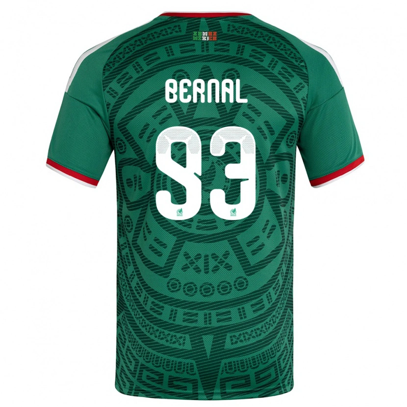 Danxen Män Mexiko Rebeca Bernal #93 Grön Vit Röd Hemmatröja Matchtröjor 26-28 Tröjor T-Tröja