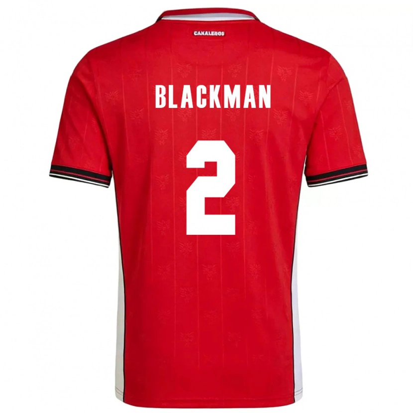 Danxen Män Panama César Blackman #2 Röd Brun Vit Hemmatröja Matchtröjor 26-28 Tröjor T-Tröja