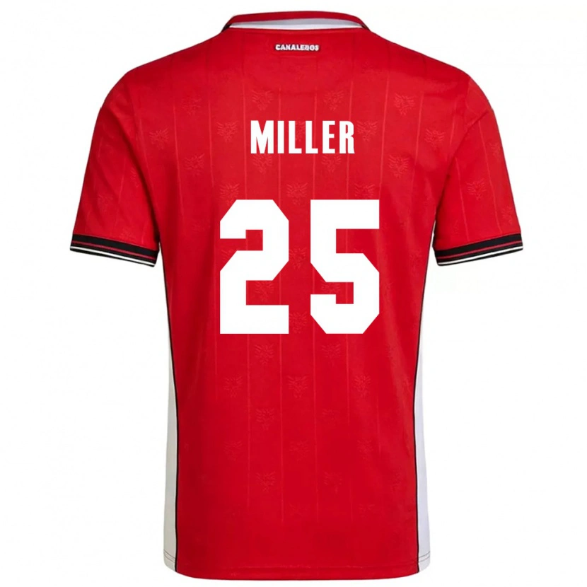 Danxen Män Panama Roderick Miller #25 Röd Brun Vit Hemmatröja Matchtröjor 26-28 Tröjor T-Tröja