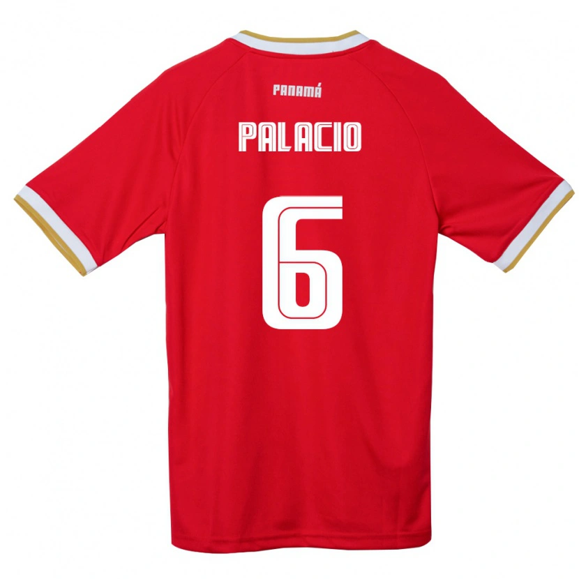 Danxen Män Panama Yamileth Palacio #6 Röd Brun Vit Hemmatröja Matchtröjor 26-28 Tröjor T-Tröja