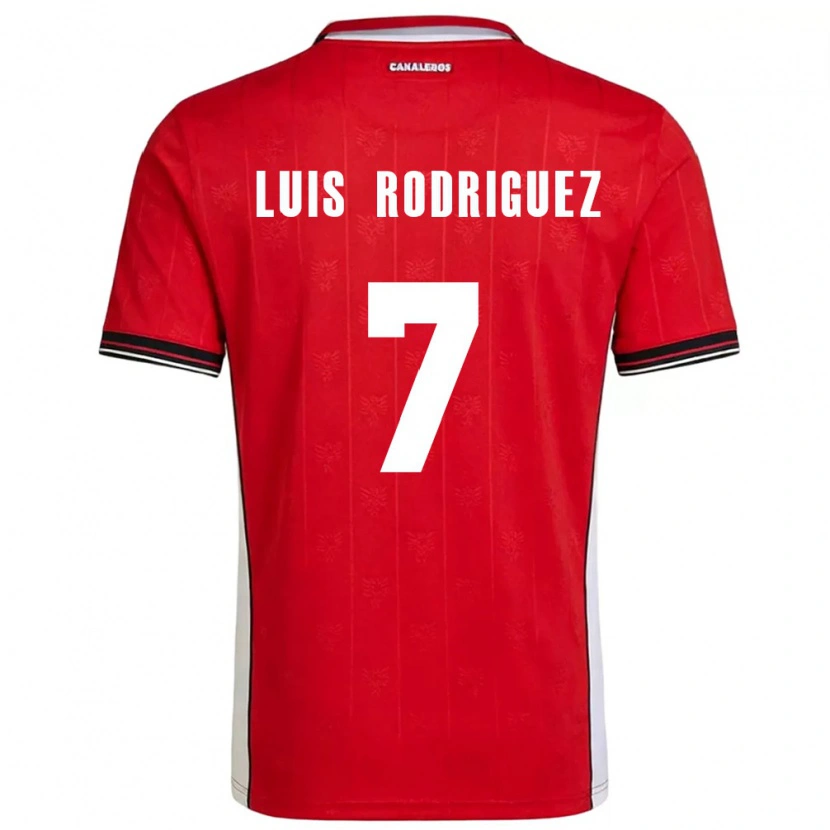 Danxen Män Panama José Luis Rodríguez #7 Röd Brun Vit Hemmatröja Matchtröjor 26-28 Tröjor T-Tröja