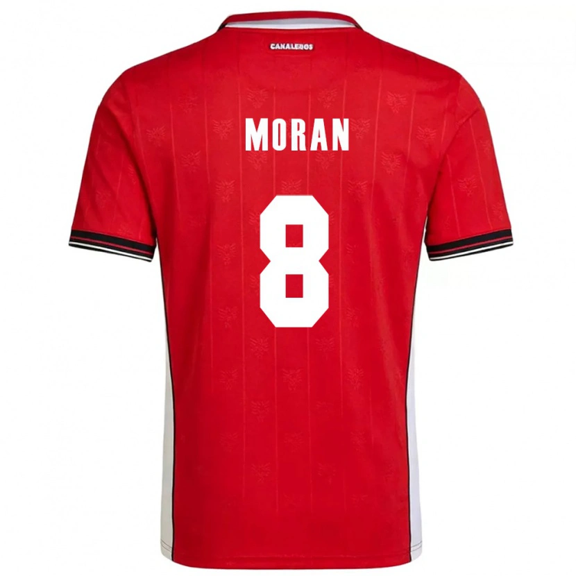 Danxen Män Panama Martín Morán #8 Röd Brun Vit Hemmatröja Matchtröjor 26-28 Tröjor T-Tröja