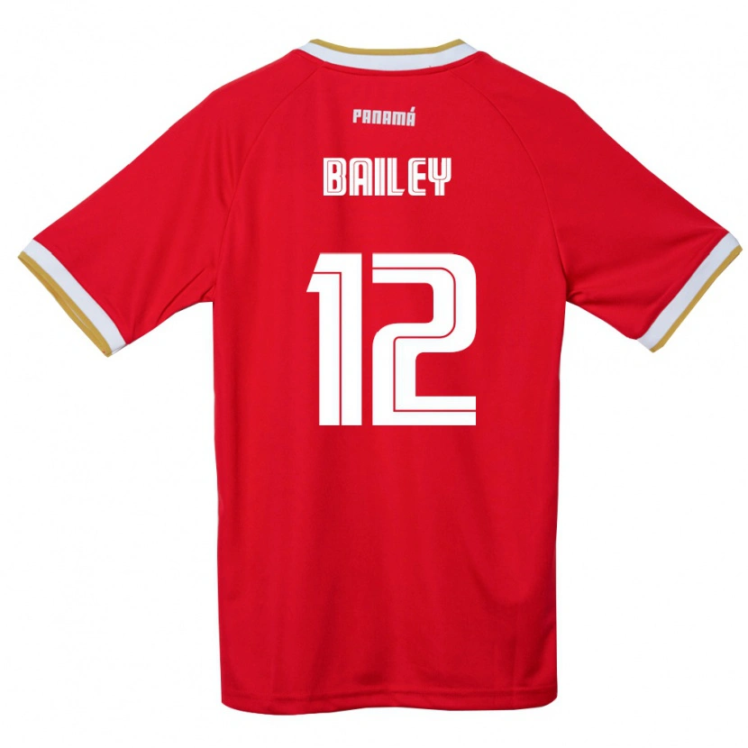 Danxen Män Panama Yenith Bailey #12 Röd Brun Vit Hemmatröja Matchtröjor 26-28 Tröjor T-Tröja