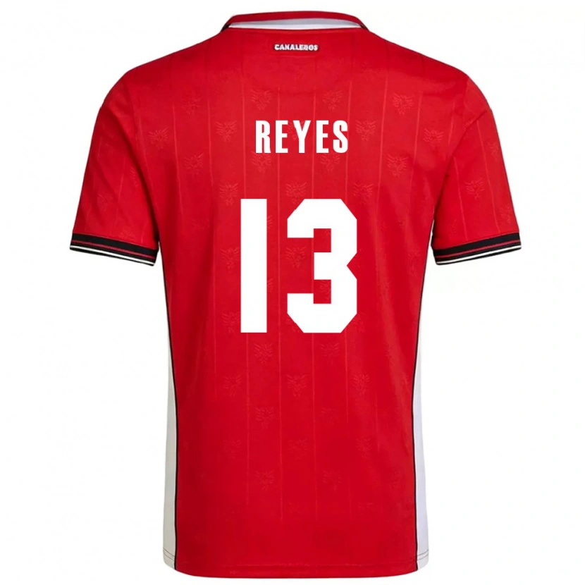 Danxen Män Panama Renso Reyes #13 Röd Brun Vit Hemmatröja Matchtröjor 26-28 Tröjor T-Tröja
