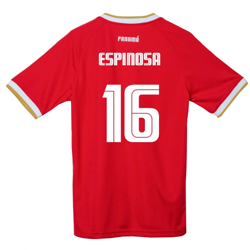 Danxen Män Panama Rebeca Espinosa #16 Röd Brun Vit Hemmatröja Matchtröjor 26-28 Tröjor T-Tröja