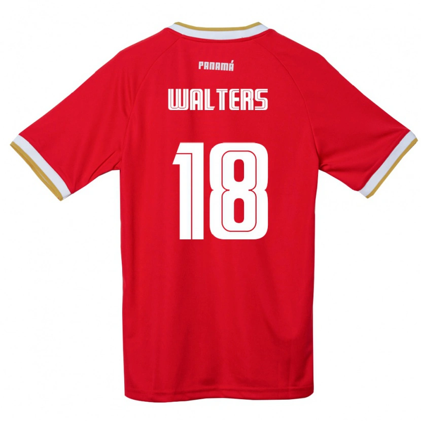 Danxen Män Panama Kairo Walters #18 Röd Brun Vit Hemmatröja Matchtröjor 26-28 Tröjor T-Tröja