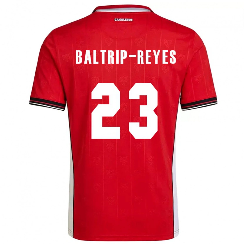 Danxen Män Panama Carina Baltrip-Reyes #23 Röd Brun Vit Hemmatröja Matchtröjor 26-28 Tröjor T-Tröja