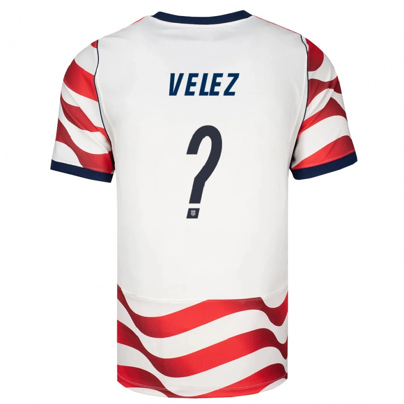 Danxen Män Usa Brandon Velez #0 Röd Vit Svart Hemmatröja Matchtröjor 26-28 Tröjor T-Tröja