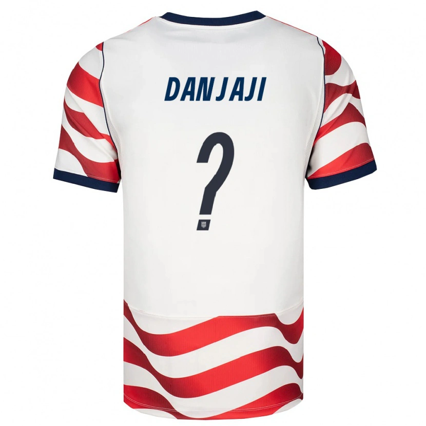 Danxen Män Usa Jamil Danjaji #0 Röd Vit Svart Hemmatröja Matchtröjor 26-28 Tröjor T-Tröja