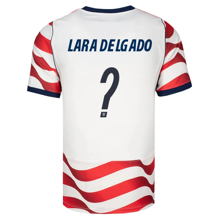 Danxen Män Usa Jeffrey Lara Delgado #0 Röd Vit Svart Hemmatröja Matchtröjor 26-28 Tröjor T-Tröja