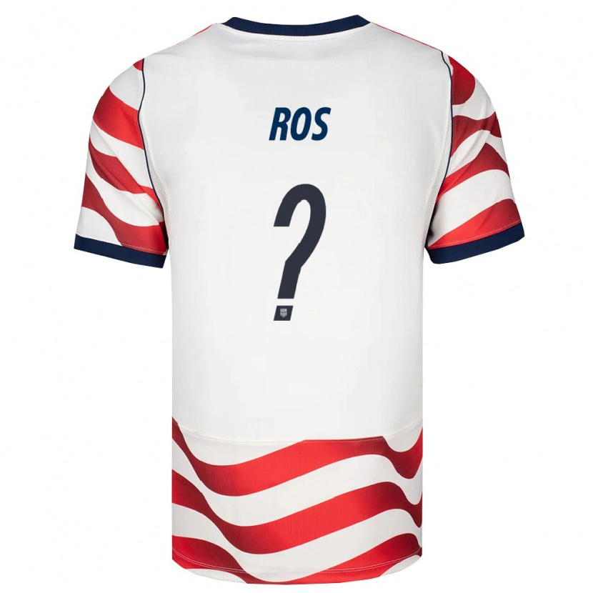 Danxen Män Usa Diego Ros #0 Röd Vit Svart Hemmatröja Matchtröjor 26-28 Tröjor T-Tröja