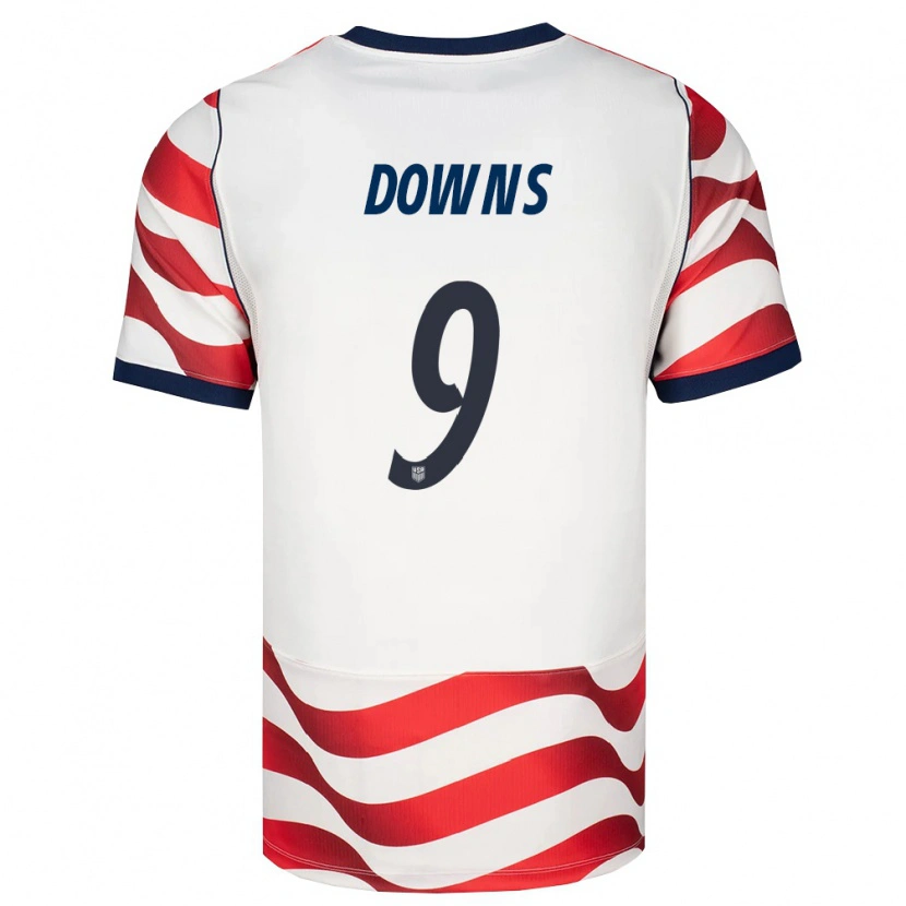 Danxen Män Usa Damion Downs #9 Röd Vit Svart Hemmatröja Matchtröjor 26-28 Tröjor T-Tröja