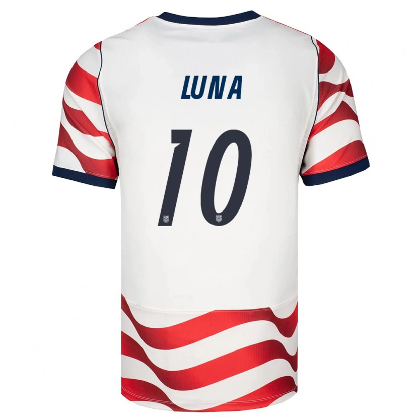 Danxen Män Usa Diego Luna #10 Röd Vit Svart Hemmatröja Matchtröjor 26-28 Tröjor T-Tröja