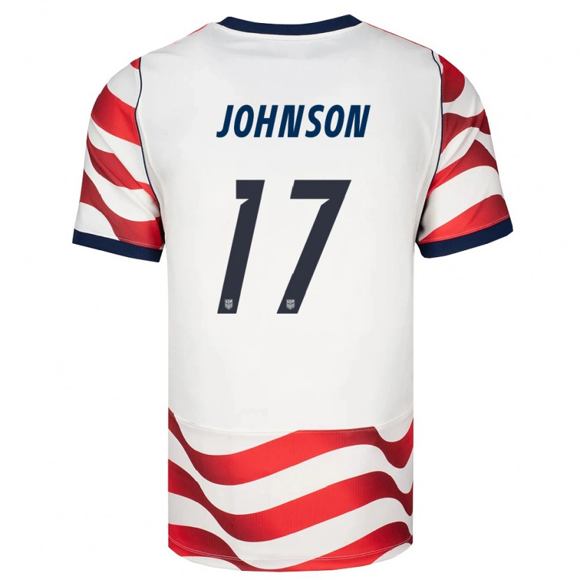 Danxen Män Usa Jamir Johnson #17 Röd Vit Svart Hemmatröja Matchtröjor 26-28 Tröjor T-Tröja